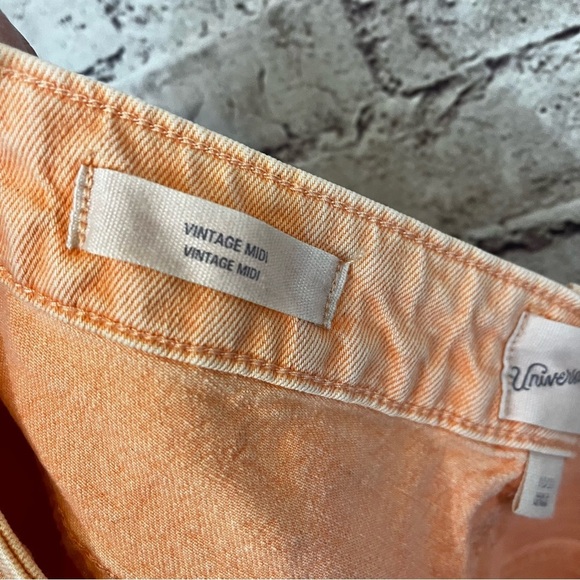 Universal Thread Orange Vintage Mini Raw Hem Shorts - Picture 7 of 7